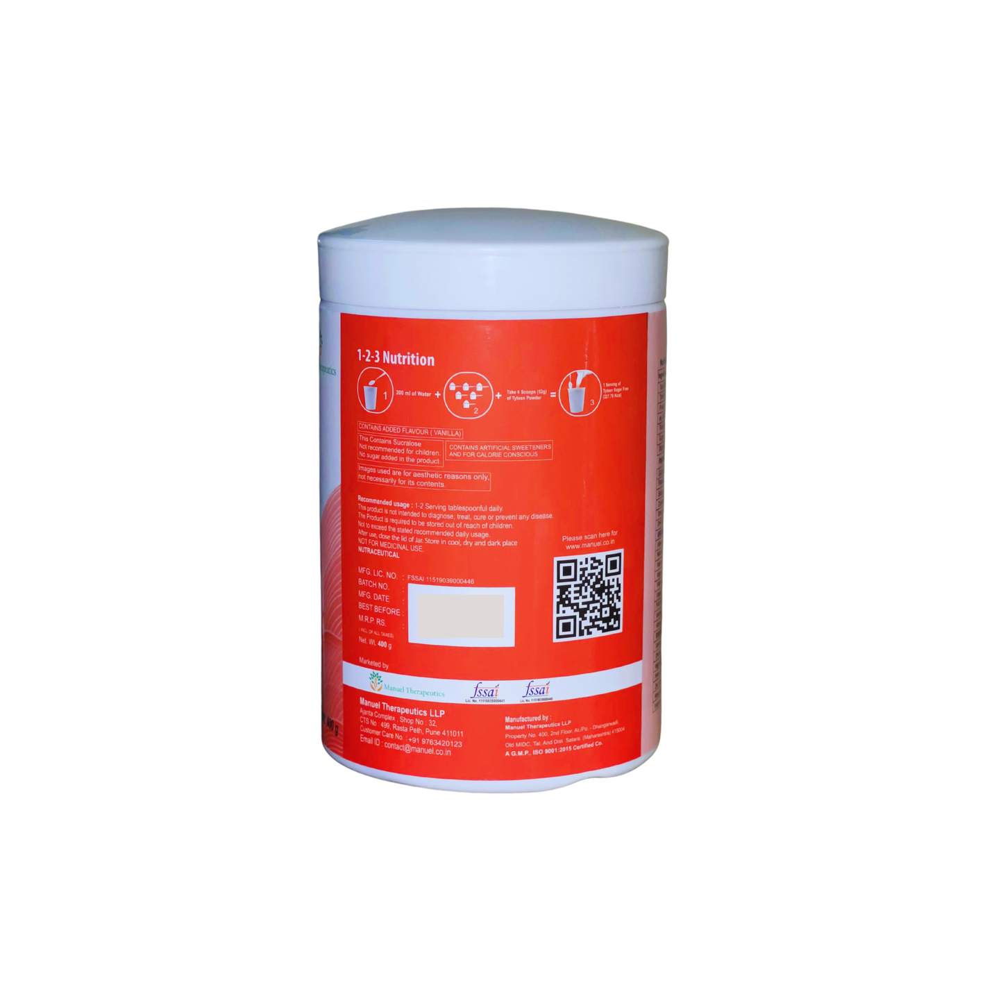 TYTEEN vanilla nutrition